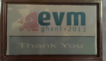 Chocolate thank you gift for speakers.